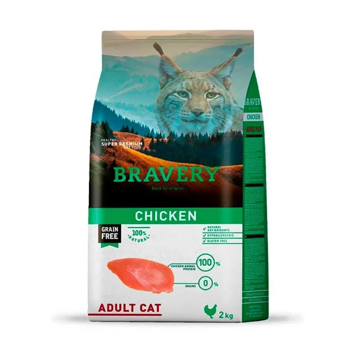 BRAVERY CHICKEN ADULTO CAT (GATO) 2Kg