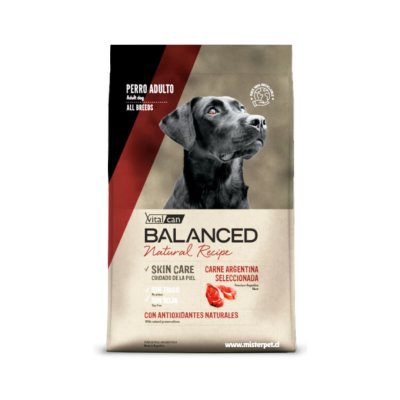 Balanced Natural Recipe perro adulto sabor selección carne argentina 15kg