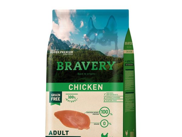 BRAVERY CHICKEN ADULTO LARGE/MEDIUM BREED (PERRO) 12kg