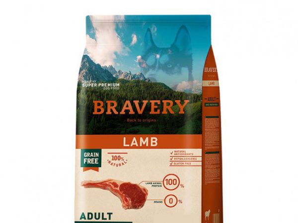 BRAVERY LAMB ADULTO LARGE/MEDIUM BREED (PERRO) 4kg