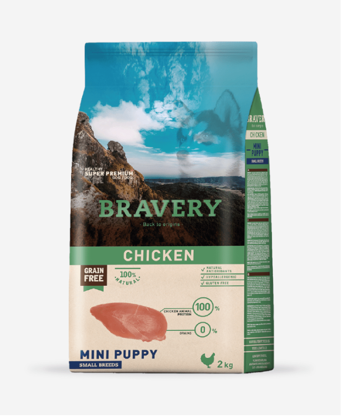 BRAVERY CHICKEN MINI PUPPY SMALL BREED (PERRO) 2KG