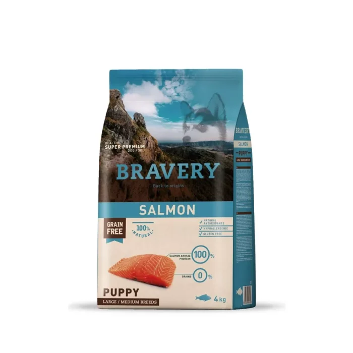 bravery-puppy-mediumlarge-salmon BRAVERY SALMON PUPPY LARGE/MEDIUM BREED (PERRO) 4kg