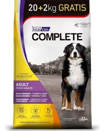 Complete para perro adulto de raza mediana y grande sabor mix 22kg