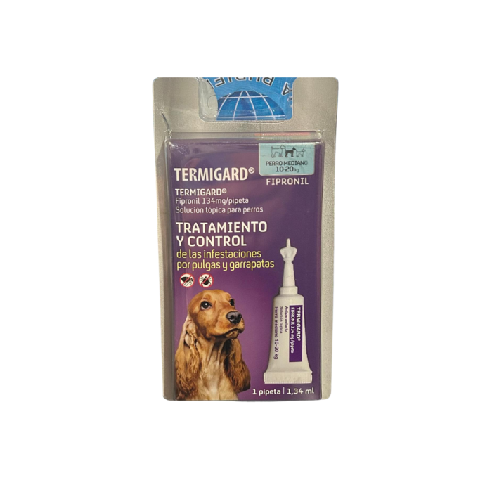 TERMIGARD pipeta para perro 1.34ml de 10 a 20kg x2 unidades