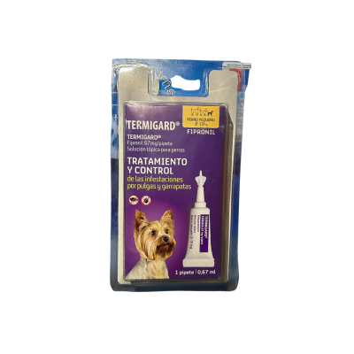 TERMIGARD pipeta para perro 0.67ml de 2 a 10kg x2 unidades
