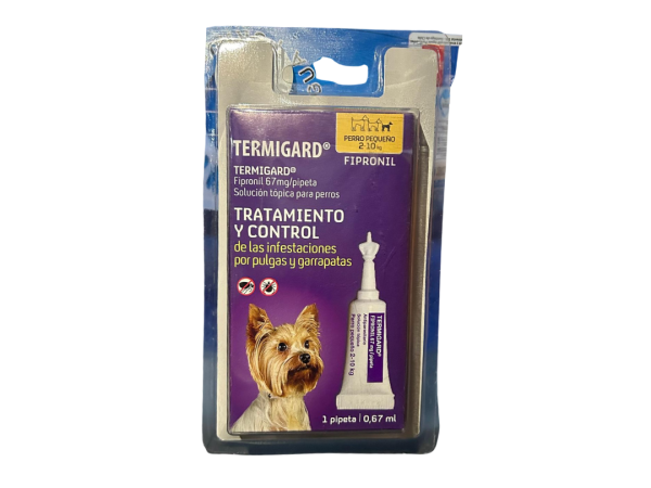 TERMINGARD pipeta para perro 0.67ml de 2 a 10kg x2 unidades