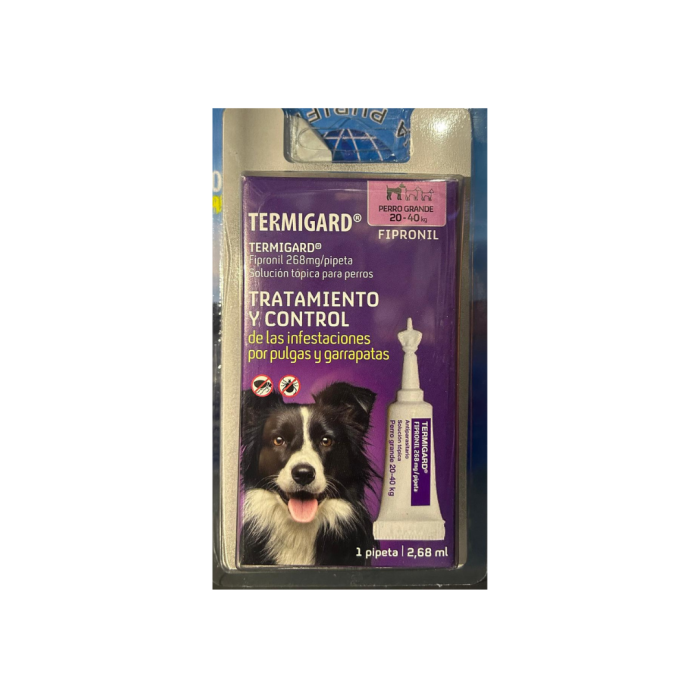 TERMIGARD pipeta para perro 2.68ml de 20 a 40kg x2 unidades
