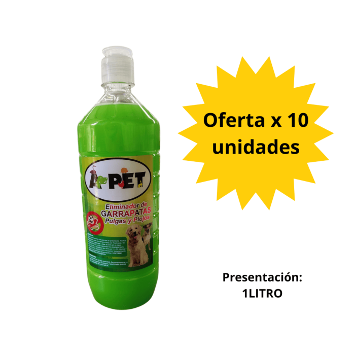 Eliminador de Garrapatas , pulgas y piojos