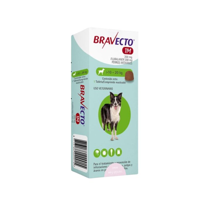 bravecto 10 a 20 kilos proteccion un mes (1) Bravecto protección 1 mes 10 a 20 kilos