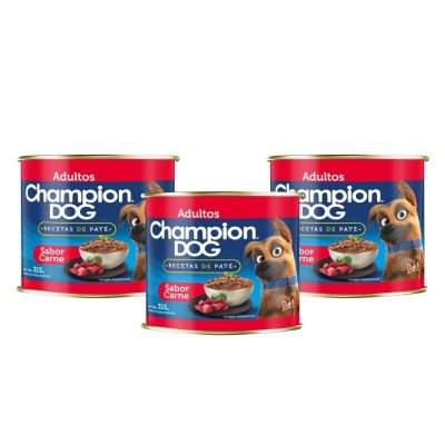 Lata Champion Dog Sabor carne 315 gr x 10 unidades
