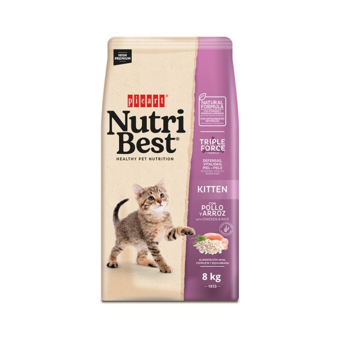 Nutribest Gato Kitten Pollo y Arroz 8 kilos