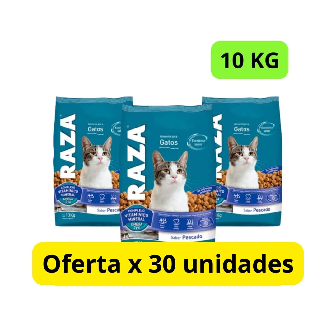 RAZA GATO 10Kg X 30 UNIDADES