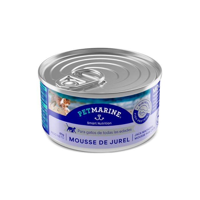 Lata Gato PetMarin Mousse de Jurel 85 gramos x 6 unidades