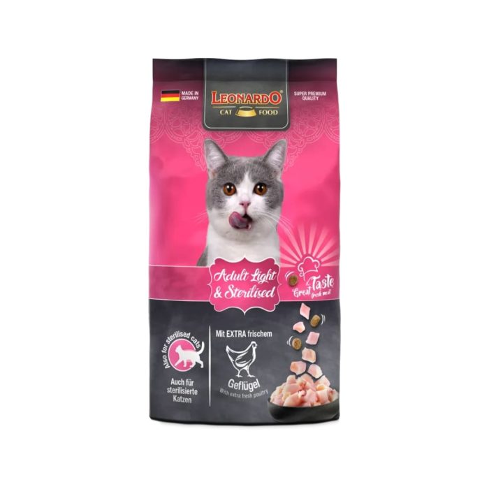 Leonardo Gato Adulto Light Esterilizado 1,8 kilos