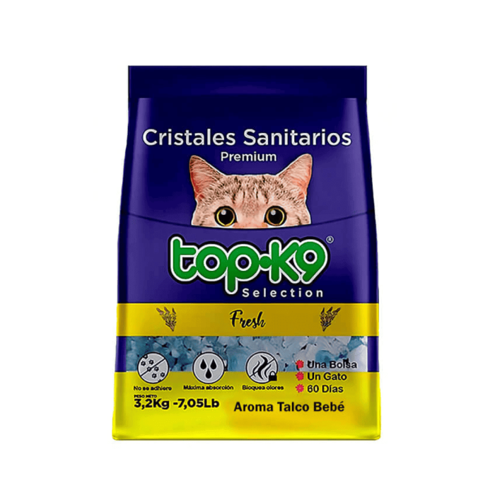 ARENA CRISTALES TOP K9 3.2Kg por 10 unidades