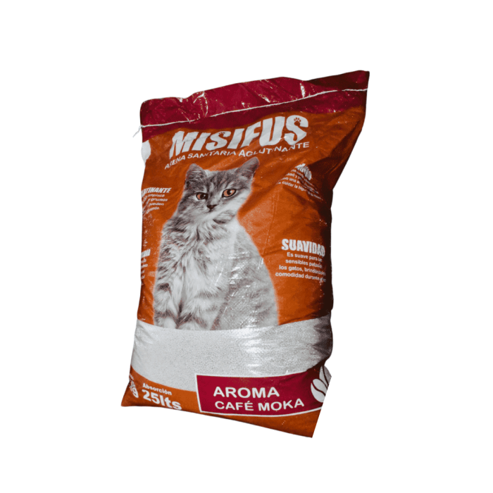 Arena Aglutinante Misifus Olor Café Moka 8 Kilos x 3 unidades