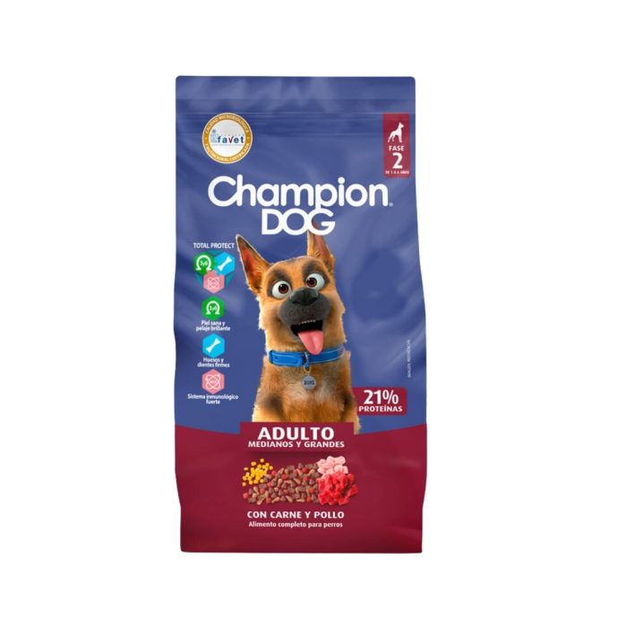 champion dog adulto carne y pollo (1) Champion Dog 18 Kg Adulto Carne y Pollo