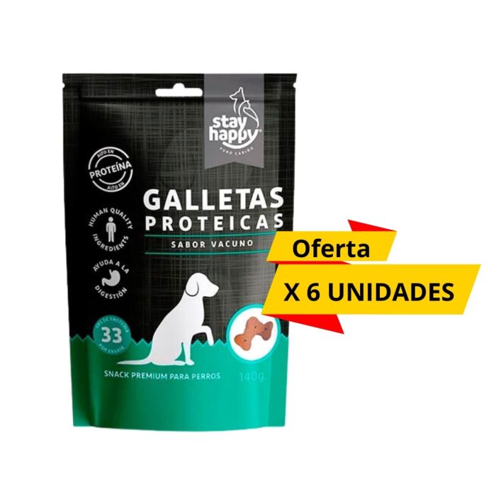 galletas proteicas savor vacuno (1) (1) Galletas Proteicas Sabor Vacuno x 6 Unidades