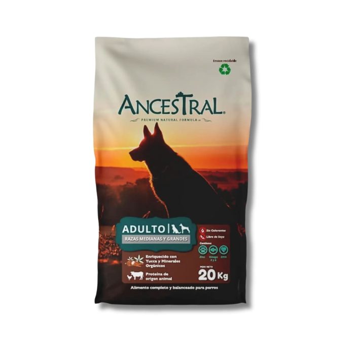 ancestral perro adulto razas medianas y grandes 20 kilos Ancestral perro adulto razas medianas y grandes 20 Kg