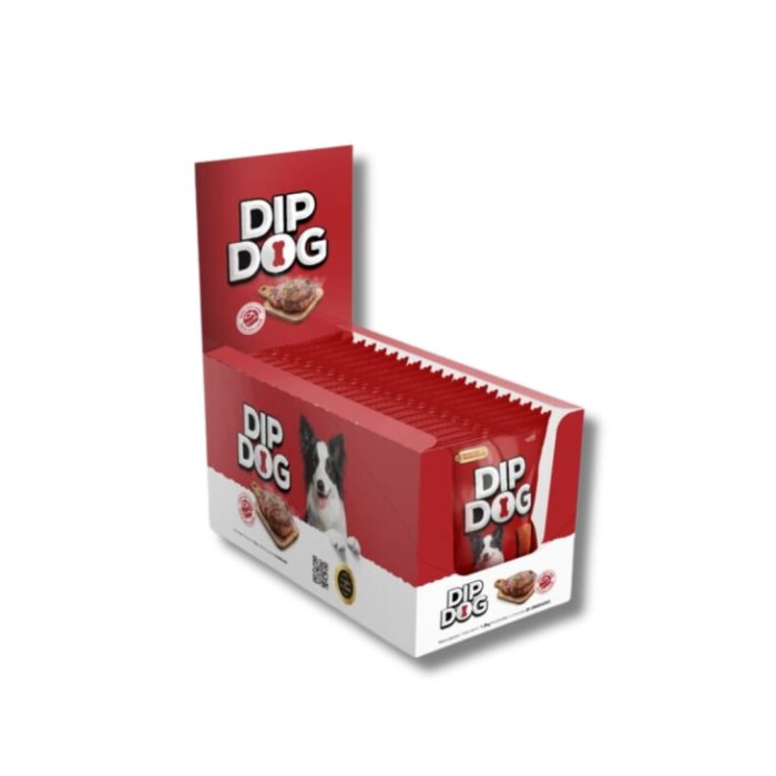 dip dog snack sabor carne x 6 unidades