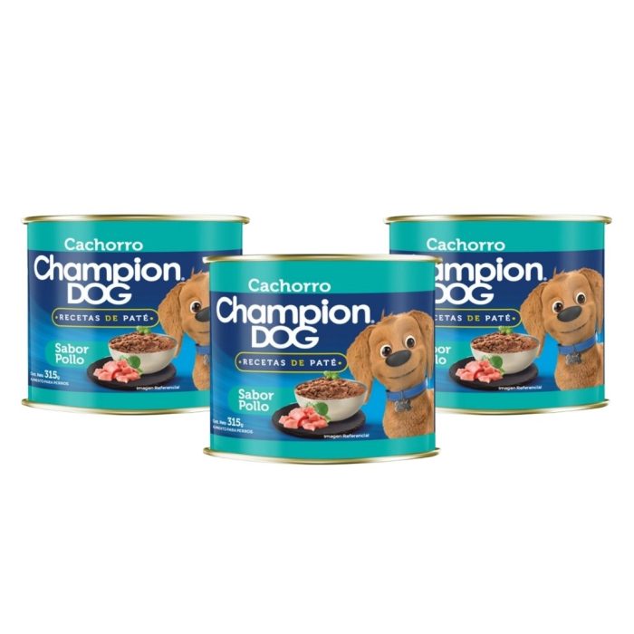 Lata Champion Dog Cachorro 315 gr x 10 unidades