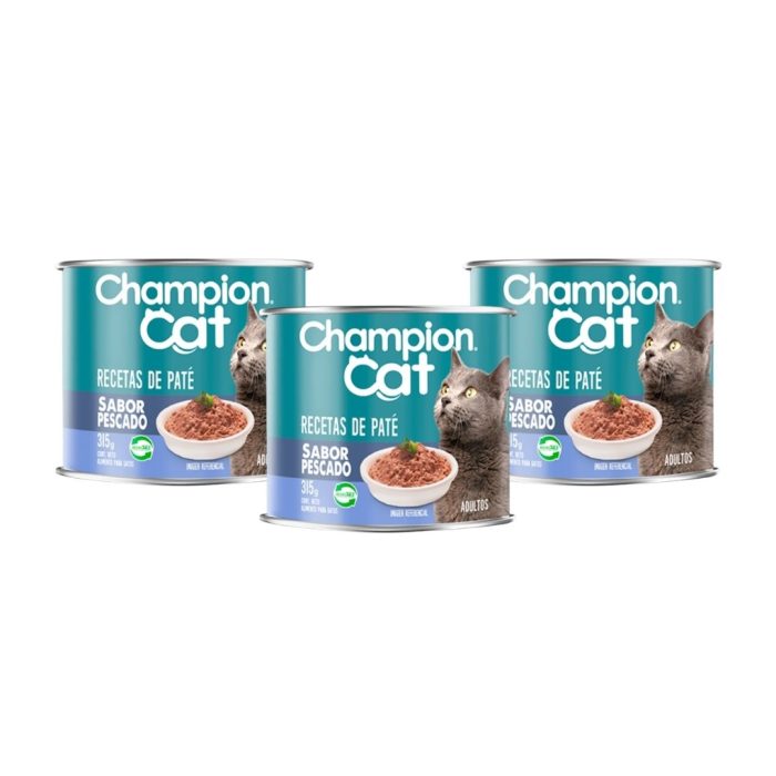Lata champion cat sabor pescado 315 gr x 10 Unidades