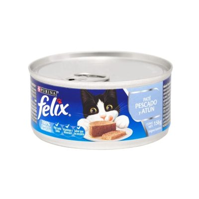 Lata Paté Felix 156 gr sabor Pescado y atún x 10 unidades