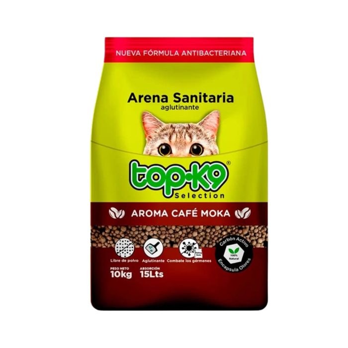 ARENA AGLUTINANTE TOP K9 Aroma Café 10 kilos