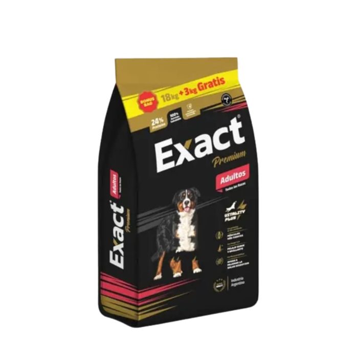 Exact premium perro adulto 18 kilos + 3 kilos gratis