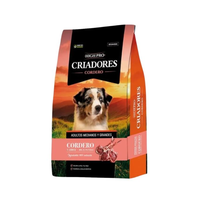 Mantencion Criadores High Pro cordero 20 kilos + 3 kilos gratis