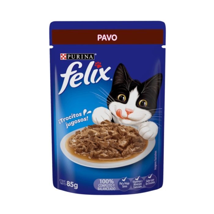 SACHETS FELIX SABOR PAVO x24 unidades