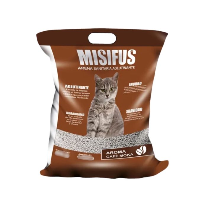 Arena sanitaria misifus aroma cafe moka 20 kilos