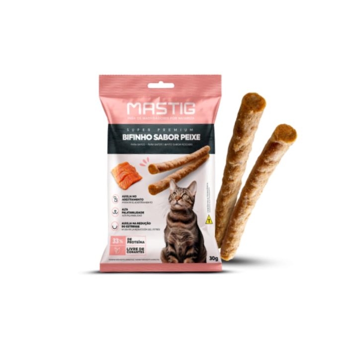 Snack  Mastig Bifito Sabor pescado 30 gr x 6 unidades