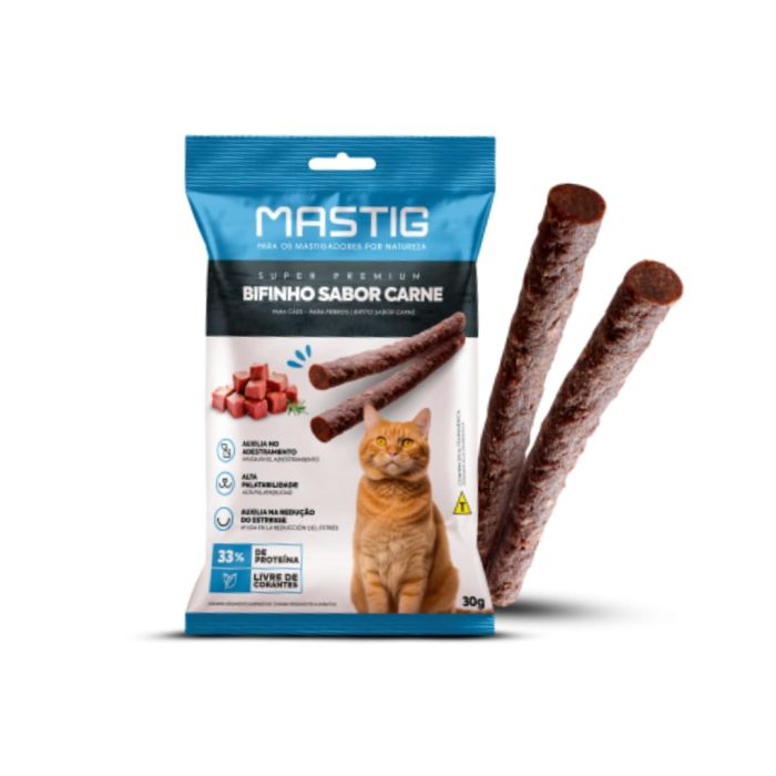 Snack  Mastig Bifito Sabor carne 30 gr x 6 unidades