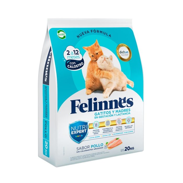 Felinnes gatito y madres en gestación y lactancia 20 kilos