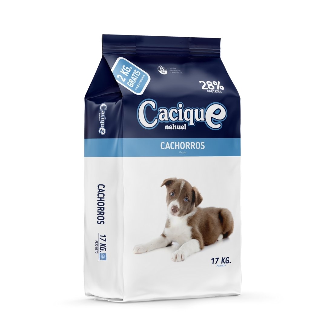 Cacique perro cachorro 15 kilos +2 kilos gratis