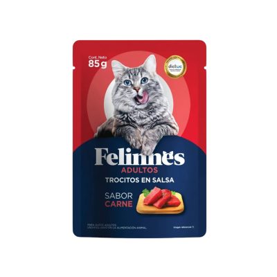 Sachet Felinnes Carne  2 cajas de 12 unidades cada una