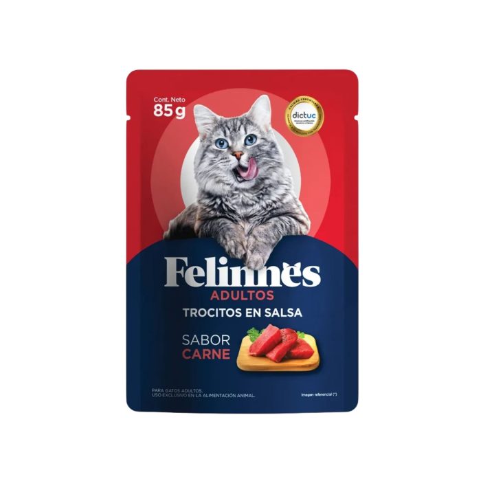 Sachet Felinnes Carne  2 cajas de 12 unidades cada una