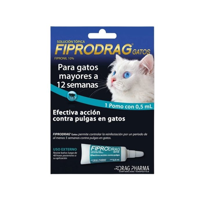 fiprodrag gatos antipulgas Fiprodrag pipeta gato X 10 Unidades