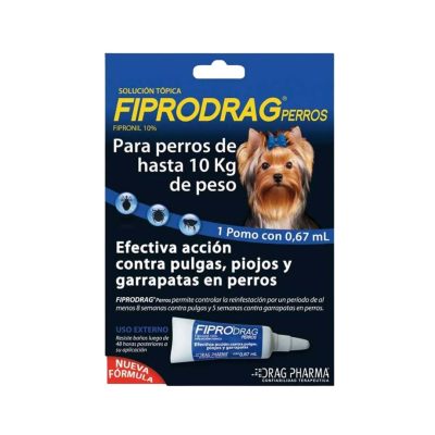 fiprodrag perros hasta 10 kilos Fiprodrag pipeta perro hasta 10 kilos x 10 unidades