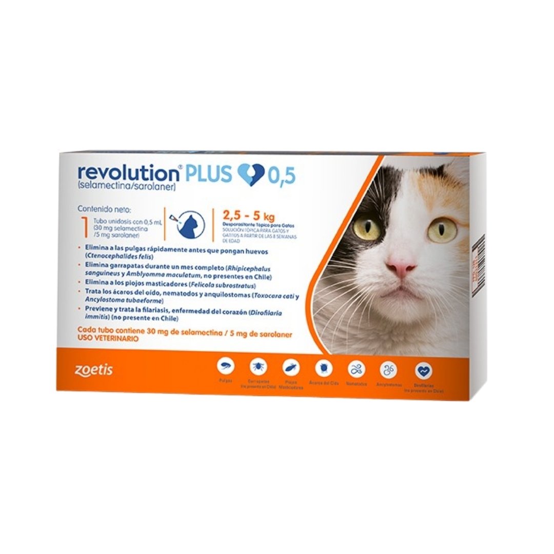 Revolution Plus Gato  2,5 a 5 Kilos