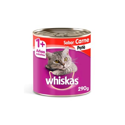 Lata whiskas carne 290 gr x 10 unidades