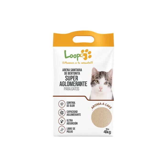 Arena loops aroma café 4 kilos x 4 unidades: Total 16 kilos