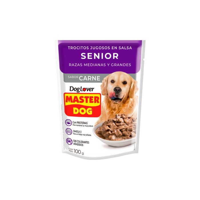 sachet master dog senior caja por 20 unidades SACHETS MASTER DOG SENIOR X20 UNIDADES
