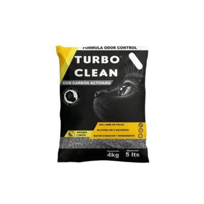 Arena Turbo Clean aroma limón 4 kilos x 4 unidades: Total 16 kilos