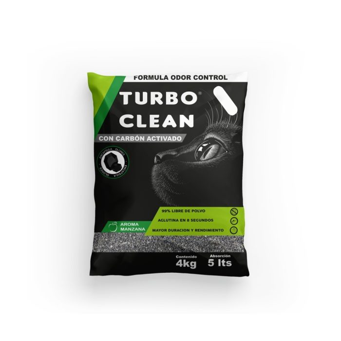 Arena Turbo Clean aroma manzana 4 kilos x 4 unidades: Total 16 kilos