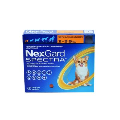 Nexgard Spectra 3 comprimidos 2.5 a 5kilos