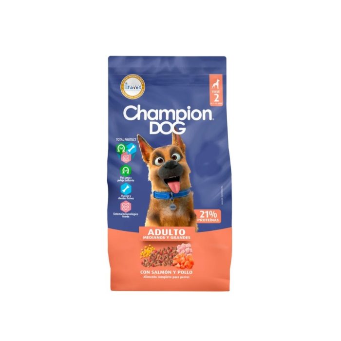 Champion Dog 18 Kg Adulto Salmón  y Pollo