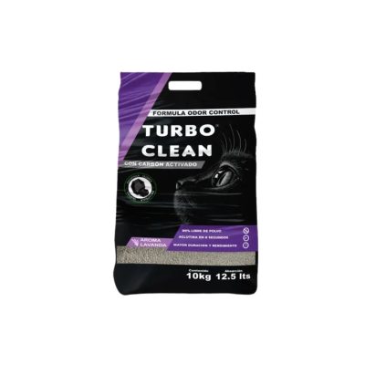 ARENA TURBO CLEAN AGLUTINANTE LAVANDA 10 KILOS X 2 UNIDADES