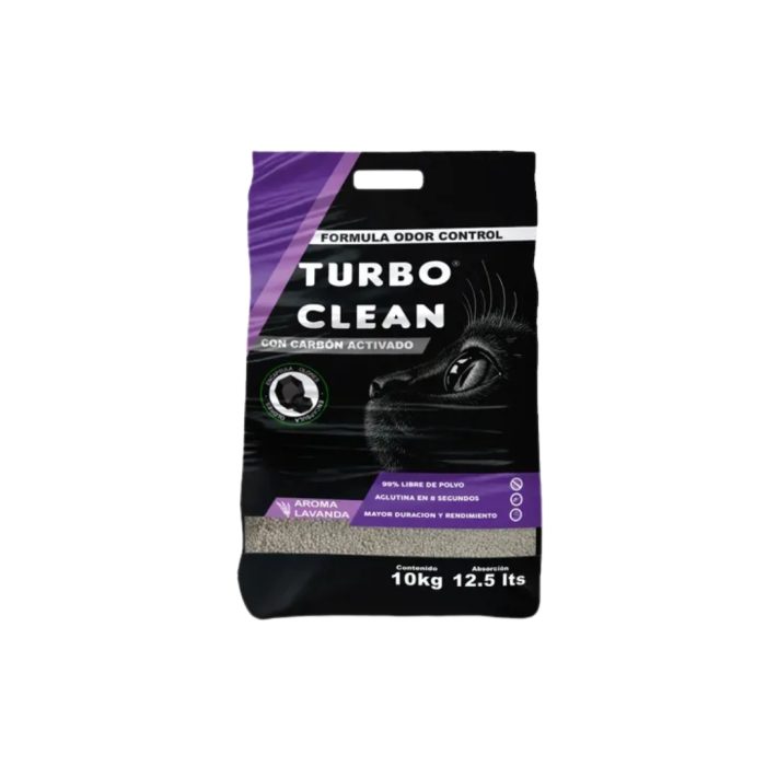 ARENA TURBO CLEAN AGLUTINANTE LAVANDA 10 KILOS X 2 UNIDADES